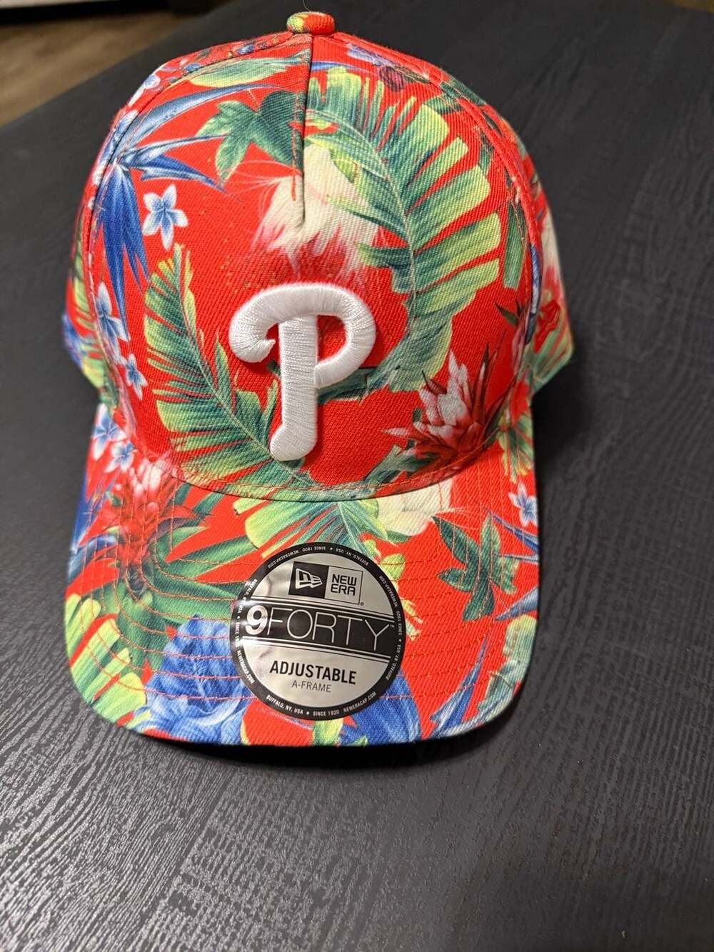 New Era 9FORTY A‑Frame Adjustable Hat – Tropical Floral Philadelphia Phillies